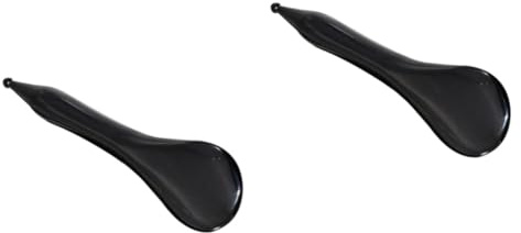 KOMBIUDA 2stücke Natürlicher Schwarzer Horn-gua Sha Gesichtsroller Massage-tool Für Gesichtspflege Und Wellness Zur Linderung Von Verspannungen Durchblutung