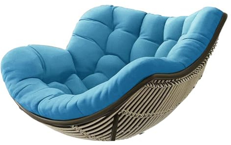 HLTQL Kissen FüR Rattan Korbsessel Polster FüR Korbsessel Halbrund Papasansessel Kissen Kissen FüR HäNgesessel Outdoor Garten Patio Rattan Schaukelstuhl Kissen(#8,120x100x10cm)