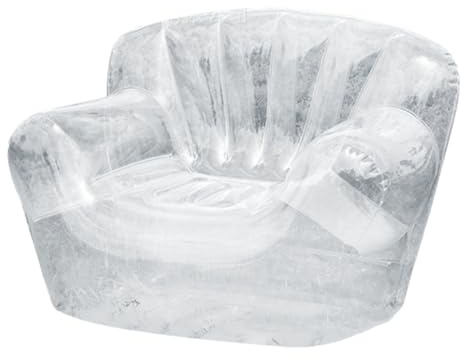 Cammeciso Transparente Aufblasbare Couch,Aufblasbare Transparente Stuhl,Tragbare Aufblasbare MöBel,Aufblasbarer Sofasessel FüR Jungens Und MäDchen,Tragbare Couches FüR Party