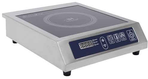Placa de inducción, 1 placa, 220 V, placa de inducción, placa de ahorro de energía, 10 transmisiones de temperatura, 11 potencia y ajuste de tiempo de calentamiento 24 horas para cocina casera y