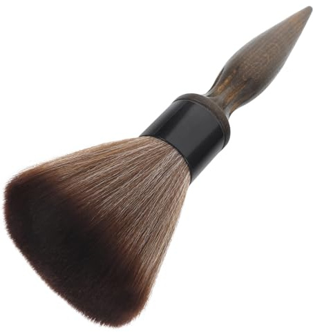 ARTSEWPLY Brosse à Cou Poils en Fibre Douce Manche en Bois Professionnelle pour Balayer les Cheveux et Apaiser la Peau après la Coupe, pour Usage Personnel et Salons