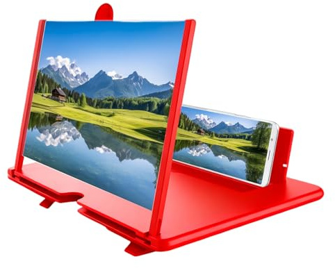 Lente Di Ingrandimento Per Telefono,Ingranditore Per Computer 3D HD - Lente d'Ingrandimento Per Cellulare,Per Bambini E Anziani, Per Guardare Video, Per Serate Film, Per Casa E Viaggio