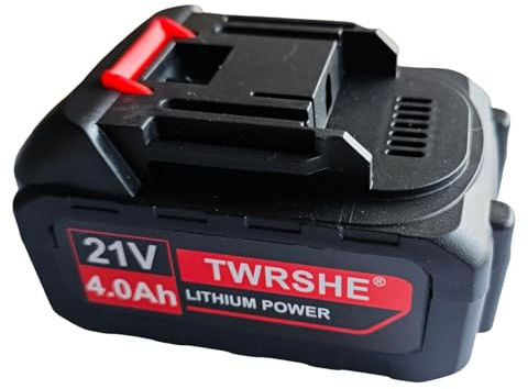 21V Lithium Battery,4.0Ah Battery Compatible with Leaf Blower/Lawn Mowers/4/6/8 in Mini Chainsaw Battery/String Trimmer/Electric Drills/Cordless Tiller Cultivator Other Tools with Same Interface