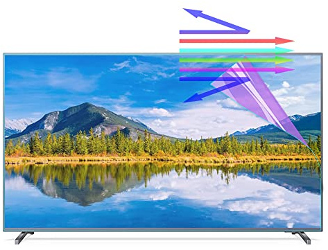 YUOdtuDX protezione per schermo TV, Pellicola protettiva antigraffio for pellicola TV antiriflesso da 32-75 pollici, che blocca la luce blu, for LCD LED 4K OLED QLED HD(43in 942x529mm)