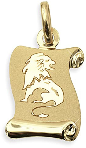 Sternzeichen Anhänger Löwe 14 Karat Gold 585 (213305) Gratis Express Gravur