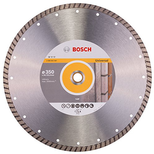 Bosch Accessories 2608602587 Disque à tronçonner diamanté standard for universal turbo 350 x 20/25,40 x 3 x 10 mm