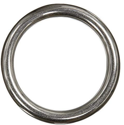 15 Stück Ring 8 x 40 mm geschweißt, poliert - Edelstahl A4