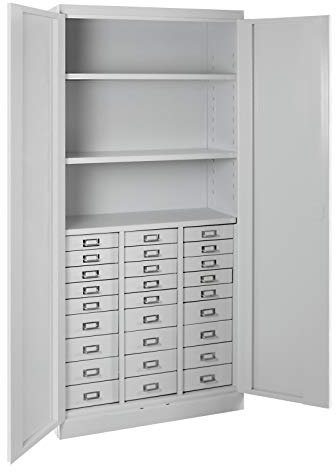 ADB Schubladenschrank Werkzeugschrank Materialschrank Schrank mit 27 Schubladen 1790x800x410 mm Stahlschrank Metallschrank