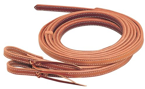 Weaver Leather 50–1565 Doppelte & genähte schwere Gurtzügel mit geteiltem Gurt, rosa, 1,6 x 2,4 m