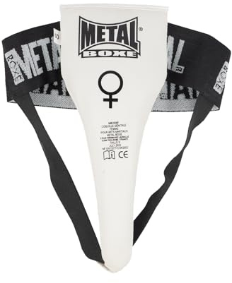 METAL BOXE - Damen-Tiefschutz, Weiß, Größe XL