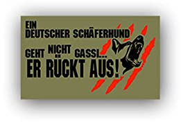 Aufkleber/Sticker Deutscher Schäferhund geht Nicht Gassi Hund Fun 12x7cm A3070