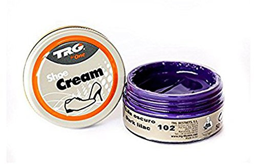 TRG Shoe Cream 1.7 Ounce Shoe Cream Amazing Vibrant Colors! | Shoe Care Leather Boots, and Leather Shoes, #02 Dark Lillac