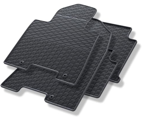 Mossa - Gummifußmatten Auto kompatibel mit Kia Sportage SUV (2016-2021) schwarz Gummimatten Gummi Fußmatten