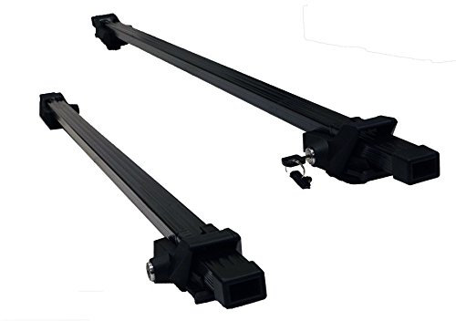 UKB4C Locking Car Roof Rack Cross Bars fits Cars with Raised Roof Rails