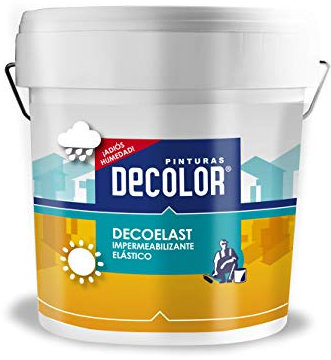 Deco-Elast. Revestimiento impermeabilizante elástico para Terrazas, Cubiertas, Tejados, Etc. 4 Litros Incoloro