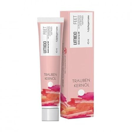 4 Stück Set Aktion UMIDO Fußmaske Set 45 ml Pfirsichduft und Traubenkernöl | Fußcreme | Fußlotion | Pflegecreme | Fußpflegecreme