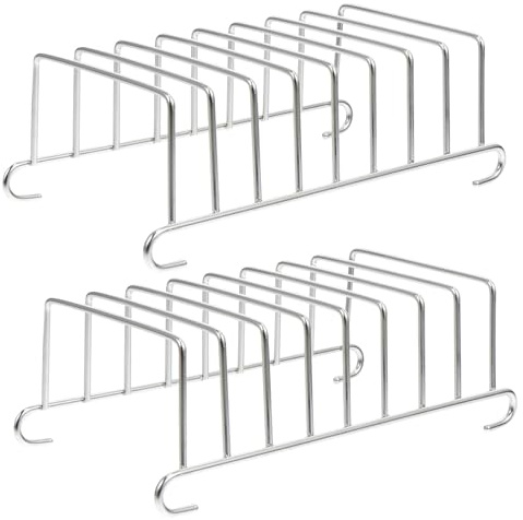 Hemoton Kit di Accessori per Friggitrice Ad Aria da 2 Pezzi in Acciaio Inossidabile per Toast Porta Pane/Supporto per Pane per Fetta di Pane