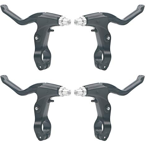 Unxuey 2 Pair Bicycle Brake Levers, Aluminum Alloy Mountain Cycling Brake Handle Accessories for Road Bike MTB BMX Bike, 2.2cm