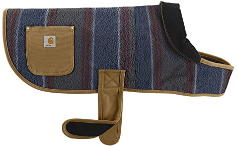 Carhartt Gear P0000468 Sherpa Isolierter Hundemantel Größe M Schattendecke gestreift