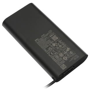 Dell LA90PM170 Original USB-C Chargeur 90 Watts | arrondie pour Latitude 14 (5490), (3400), 13 (3390), (7300), 15 (3500), 12 2in1 (5285), Precision 15 (3540)