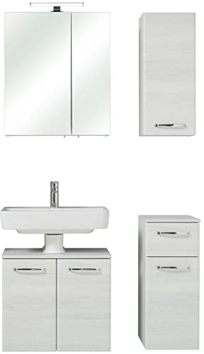 Pelipal Quickset 936 Badmöbel-Set, Holzwerkstoff, Eiche, 200x90x33 cm