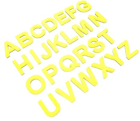 Toyvian 26stücke Großbuchstaben Lernmagnete Für Kühlschrank Alphabet Lehrmagnete Mit Abgerundeten Ecken Für Junge Mädchen Dekorative Kühlschrankmagnete Aus Hochwertigem Material