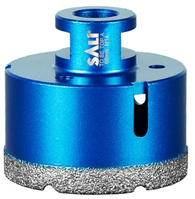 Diamant Fliesenbohrer 68mm M14 Gewinde Trockenbohrer Diamantbohrer Glasbohrer Lochsäge Diamant Bohrkronen zum Bohren von harte Fliesen für Keramik,Porzellan,Fliesen,Feinsteinzeug,für Winkelschleifer
