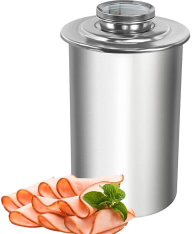 Joyeee Bollitore Prosciutto in Acciaio Inox, Macchina Pressa per Prosciutto Sandwich con Termometro per Prepararee Sana Panini Pancetta Frutti di Mare Deli Salumi, Pentole a Pressione per Carne#3