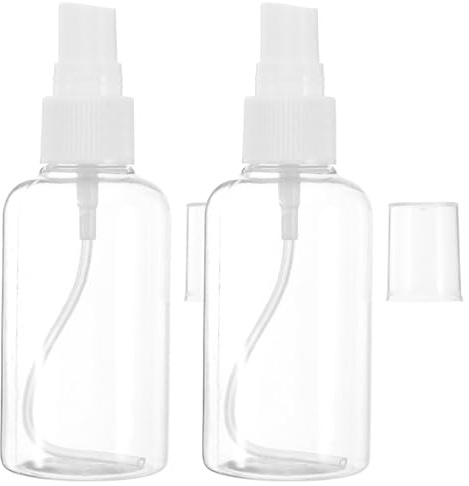 Healeved 2 Botellas De Spray De Viaje Recargables Transparentes 75 Ml Atomizador De Perfume Portátil Bote Recargable Para Perfume Aftershave Y Desmaquillador Para Viajes Y Uso Diario