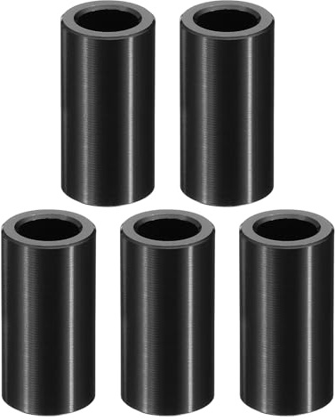 PATIKIL M8 Aluminum Spacers, 5 Pcs Metal Spacer Aluminum M8 x 1/2 OD x 1-1/4 L Aluminum Spacer Screw Standoff Round for 5/16 or M8 Screw Bolts