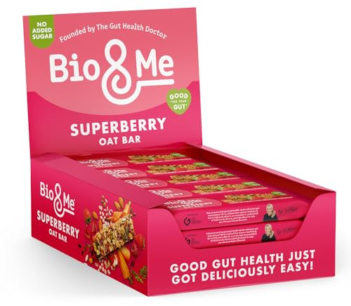 Bio&Me: Super Berry Gut-Loving Oat Bars (18 x 38g)