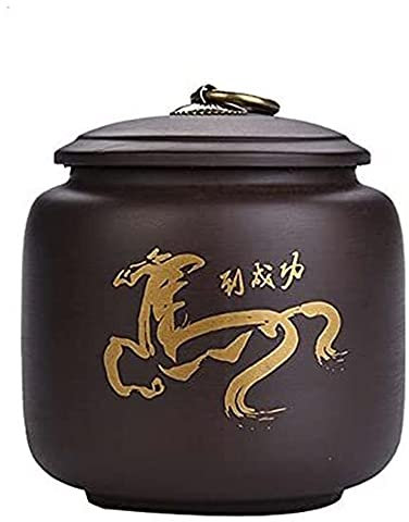 YOUYIMEI Chinese Style Storage Jar,Chinese Style Vintage Chinese Style Storage Jars, Ceramic Tea Jar, Tea Jar Storage Jars Tea Tins Cans Canister Tea Caddy Chinese Ceramic Tea