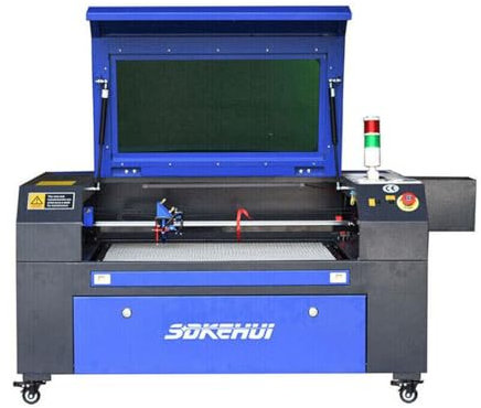 otmechl 80W CO2 Laser Graviermaschine Lasergravurmaschine,Laser Cutting Engraver Graveur,Autofokus,Zwei Gravurplattformen,Ruida controller Laser Engraving Maschine 700mmx500mm