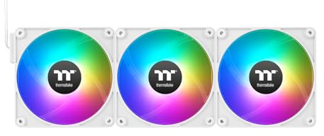 Thermaltake CT120 EX Reverse ARGB Sync PC Cooling Fan | 120‑mm‑ARGB‑PWM‑Lüfter | White | 3 Fan Pack