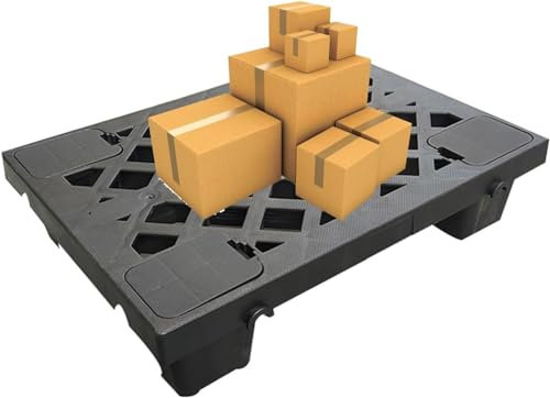 Gitterrost-Lüftungspalette Kunststoff-Palette, Leichte, feuchtigkeitsbeständige Bodenpaletten, for die Lagerung in Küchen, Balkonen, Supermärkten und Kellern, for Supermarktgaragen und Außenschränke(6