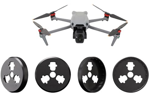 CERFFOOL Motorkeps för DJI AIR 3S AIR 3 MAVIC 3 PRO MAVIC 3 CLASSIC MAVIC 3 aluminium skyddande hölje vattentätt motorskydd skyddshölje reptålig dammskydd drönare tillbehör (svart)