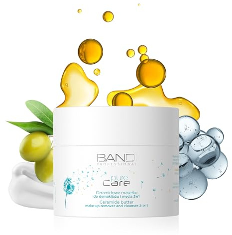BANDI Ceramidrengöringsbalm 2-i-1 för Ansikte och Ögon 45 ml | Tar Bort Makeup och SPF | Skonsam och Komfortabel Rengöring utan att Skada Hudens Hydrolipidbarriär