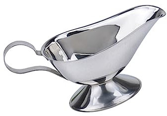 OFFSCH Salsera De Acero Inoxidable 5 Onzas Mango S, Resistente Corrosión, Apta Para Uso Alimenticio, Adecuado Para Restaurantes y Cocina Profesional