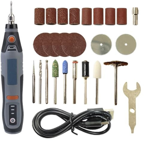 Rfeeuubft 80W Rechargeable Electric Drill Pen Drilling Machine USB Cordless Rotary Tool Engraving Pen for Jewelry Metal Tool