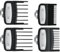 4 Stück Haarschneidemaschine,Aufsätze für Wahl,Haarschneider Begrenzungskamm Messerersatz FüHrungskämme,Clipper,Guards Magic Clip Trimmer Rasierer,Bartschneider Aufsteckkamm-Set,Aufsteckkämme