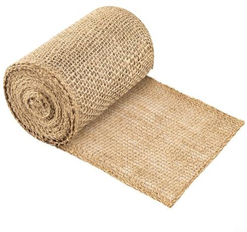 GLFLOW Rouleau de bandage de protection en toile de jute naturelle pour arbres, arbustes, plantes, gel et écorces, 35 x 15 x 15 cm (30 cm x 5 m)