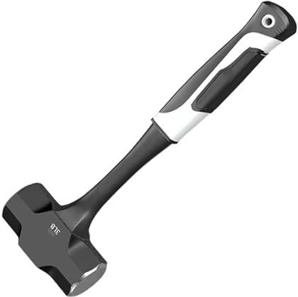 Industrial Strength Octagonal Head Sledge Hammer Suitable for Wall Breaking Demolition and Concrete Work Antislip Grip