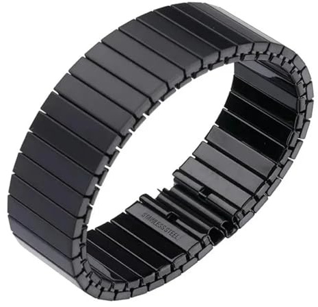 Bracelet élastique extensible en acier inoxydable 14 mm, 16 mm, 18 mm, 20 mm, 22 mm, for montre connectée, hommes et femmes, accessoires