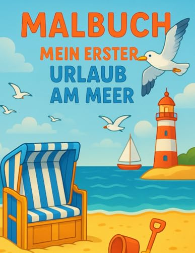 Mein erster Urlaub am Meer – Maritimes Mal- und Rätselbuch für Kinder von 3–7 Jahren