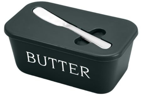 Mantequillera,Butter Dish Recipiente de plástico multifuncional for mantequilla, rectangular, gran capacidad, con tapa, for queso sellado, for encimera(Green)