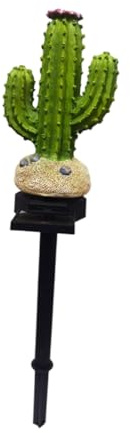 HIAKDOFT Lampada Solare da Giardino Forma di Cactus LED Risparmio Energetico per Esterni Decorazione Prato e Percorsi Accensione Automatica al Tramonto