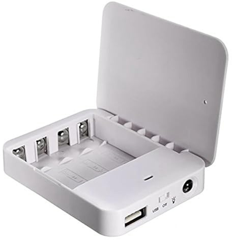 Batteriebetriebenes Handy-Ladegerät, tragbares USB-Powerbank-Ladegerät, externer Notfall, 4 x AA (2 Stück)