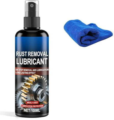 Rusts Remover Spray, Rust Remover Spray for Metal, Restorative Rust Remover and Lubricant, Equipment Maintenance Aid, Suitable for Automobiles, Bicycles, and Hardware Parts (1PCS)