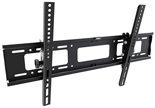 RICOO Support TV Mural Plat R17 inclinable Universel 37-75 Pouces (94-191cm) Fix ation Murale télé incurvé LED LCD VESA 300 x 200-600 x 400