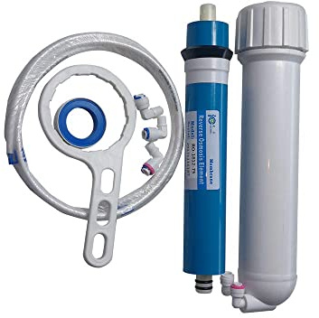 Membrana Huining Osmosi inversa Residenziale RO Membrana Filtro Acqua Cartrige di ricambio per 5 stadi, sistema di filtraggio dell'acqua potabile domestica... (75GPD kit)